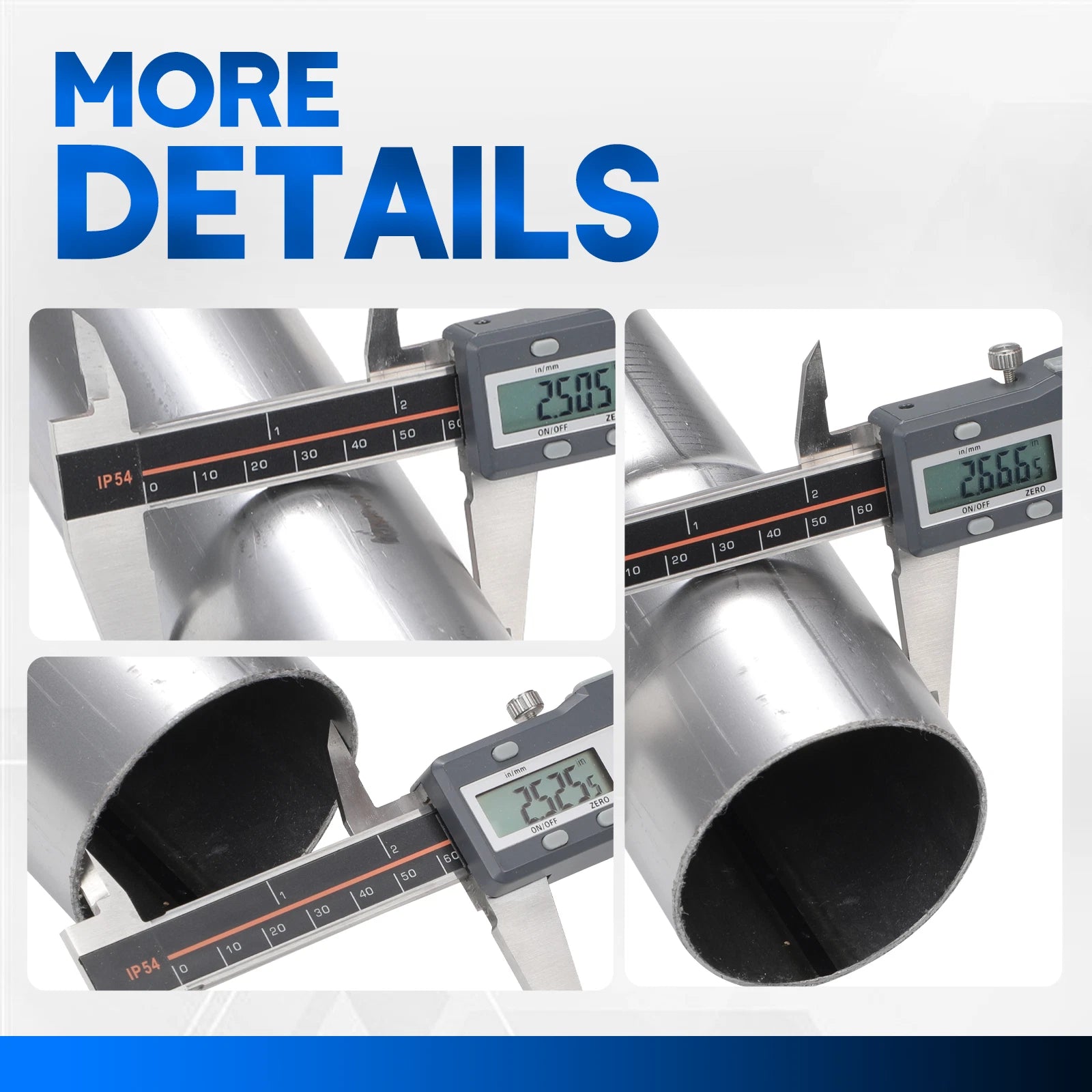 16Pcs 2.5 Inch Mild Steel Mandrel Exhaust System Pipes for