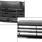 Front Upper Grille Assembly with Chrome Face for VW Jetta (2011-2014)