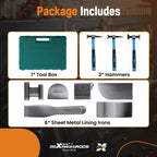9-Piece Auto Body Panel Fender Hammer Dolly Kit