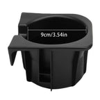 Set of 2 Center Console Cup Holder Inserts for Toyota Tacoma (2005–2017) Black