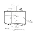 Replacement Plastic Aluminum Radiator for Ford Ranger PX (2011–2018)