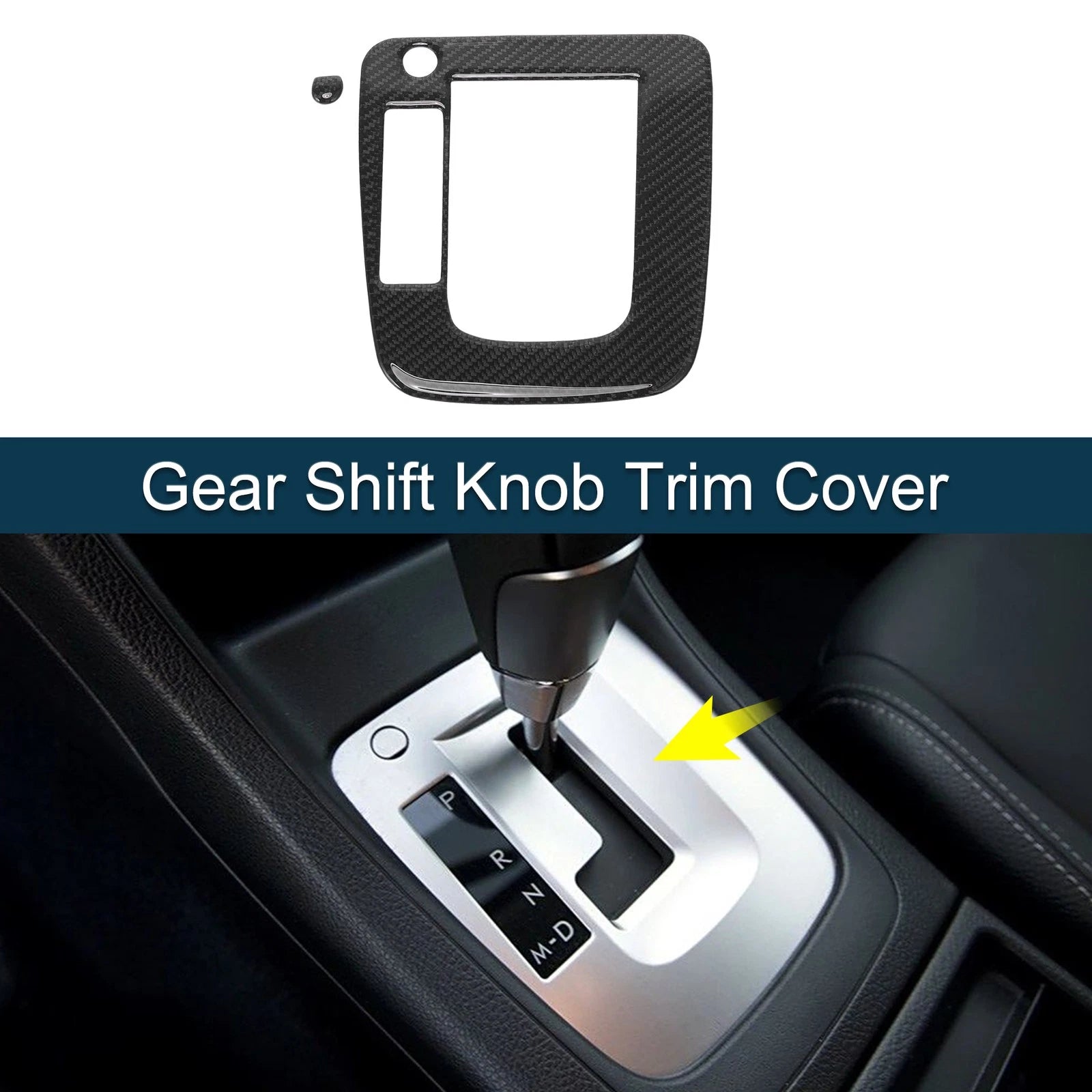 ABS Gear Shift Knob Cover Decal for Subaru Impreza (2012–2014) Black