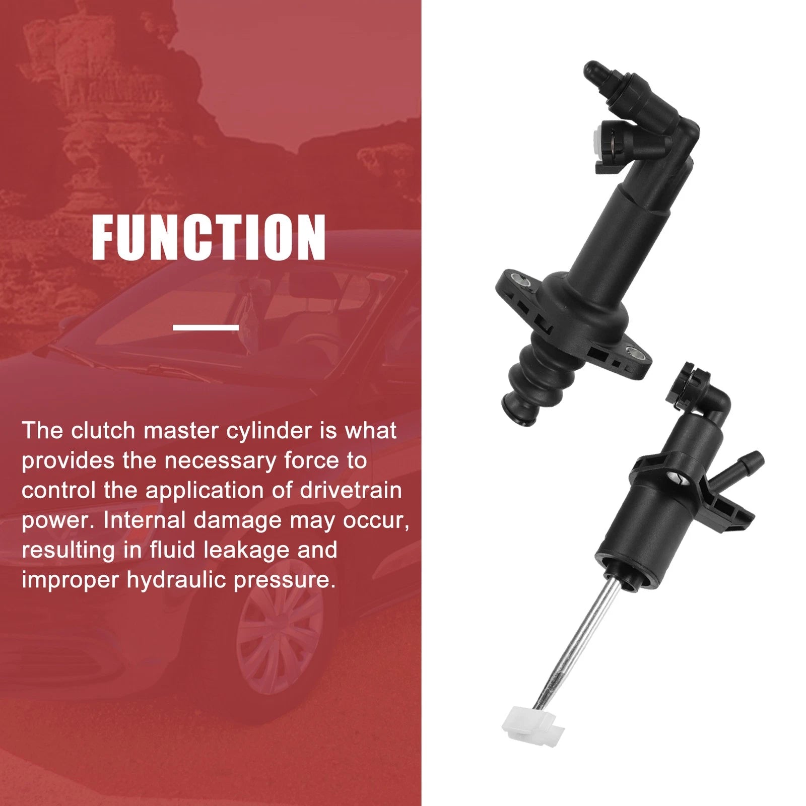 2X Clutch Slave Master Cylinder for Volkswagen (No. 1J0721261J/1J1721388G)