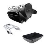 2X King Trunk Backrest Mount Rack for Harley Road Glide (2009–2013)