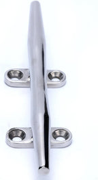 2 Pack Rope Cleat for Boat Dock (Stainless Steel, 6 Inch)