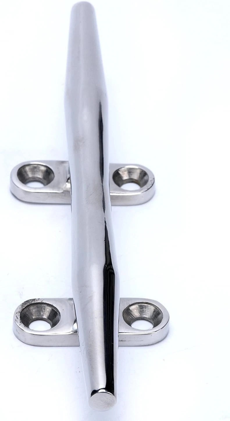 2 Pack Rope Cleat for Boat Dock (Stainless Steel, 6 Inch)