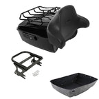 2X King Trunk Luggage Backrest Mount Rack for Harley Electra Glide (1997–2008)