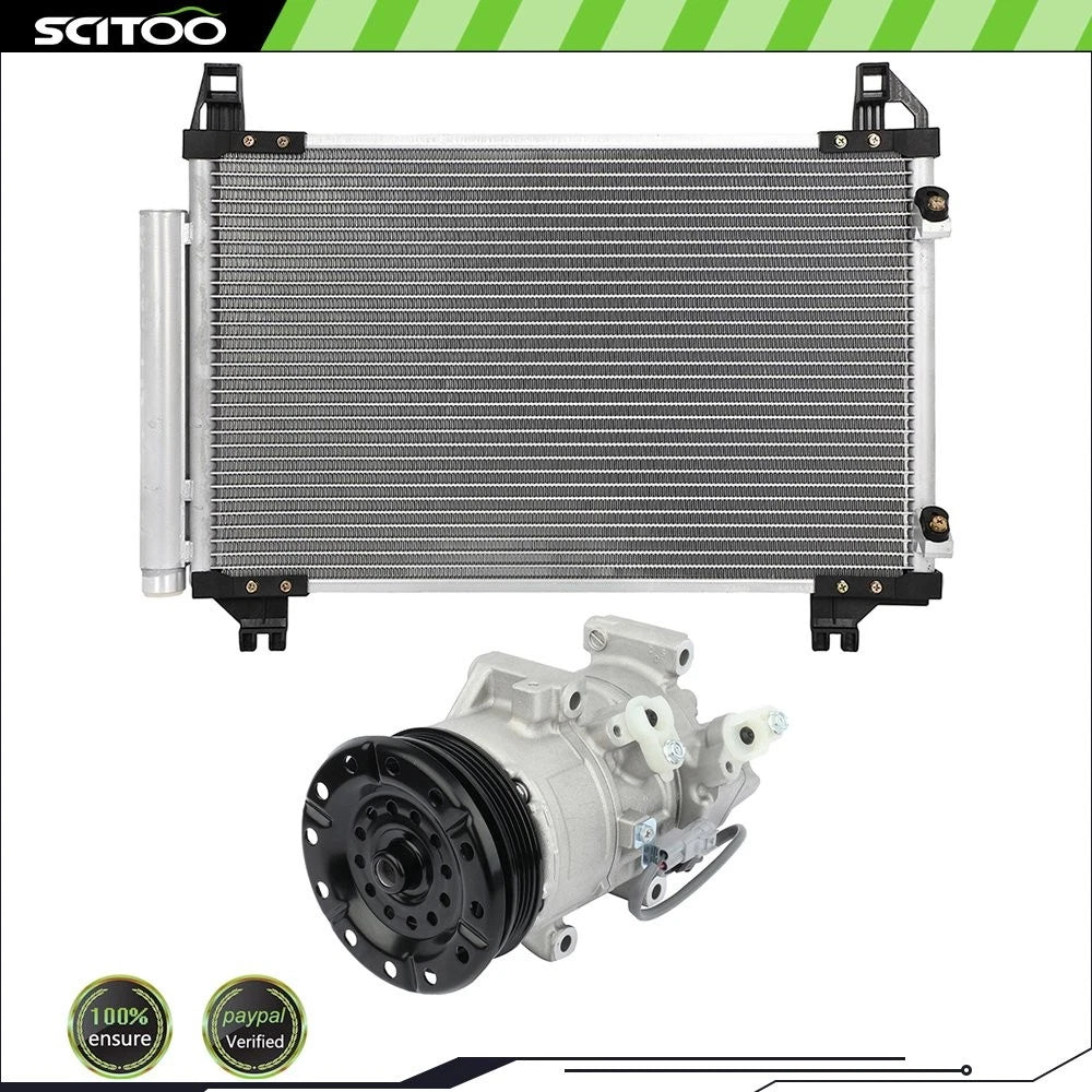 Condenser and Compressor for Toyota Yaris (2010–2012)