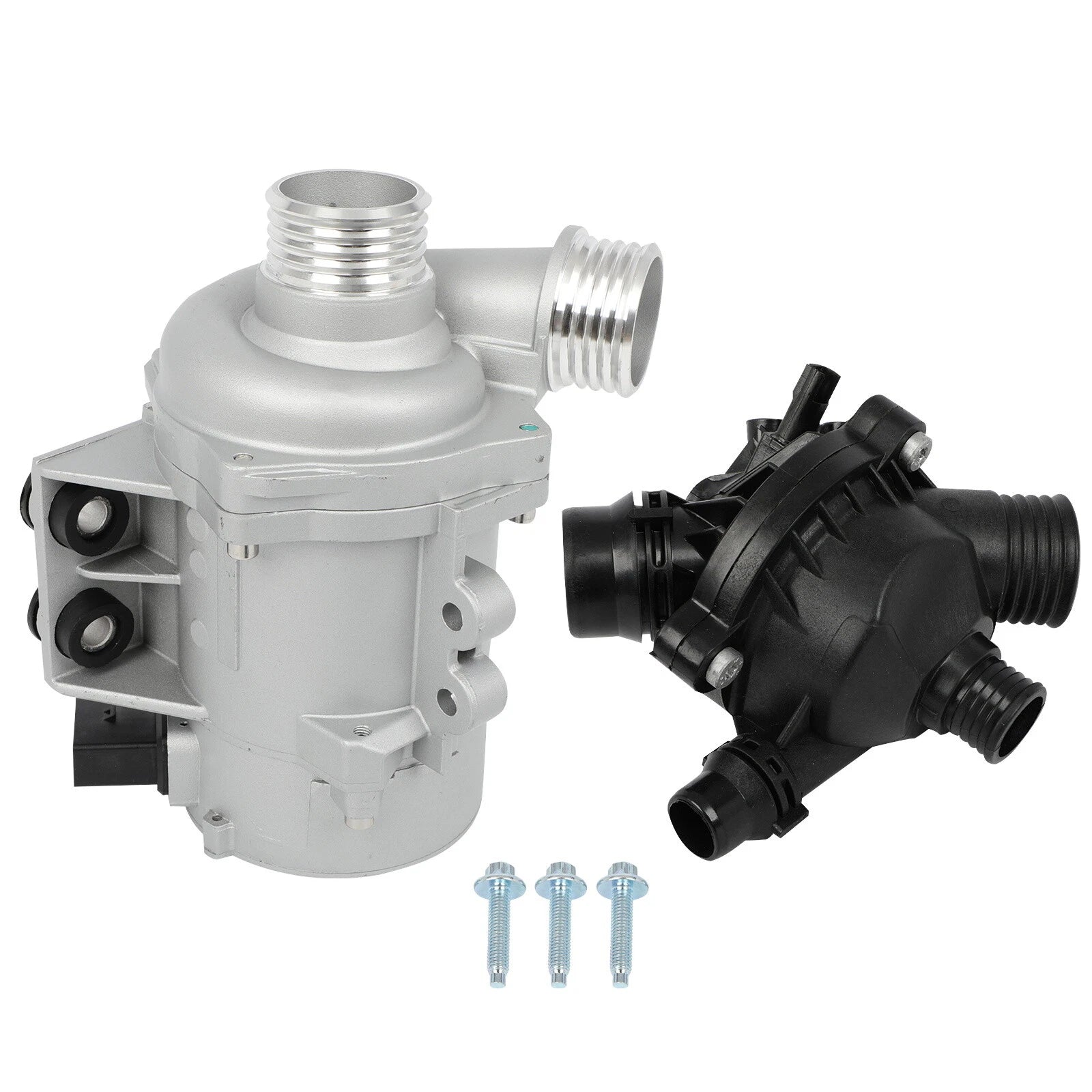 Water Pump with Thermostat Bolt for BMW 128i 325i 328i 528i 530i X3 (2008–2013)