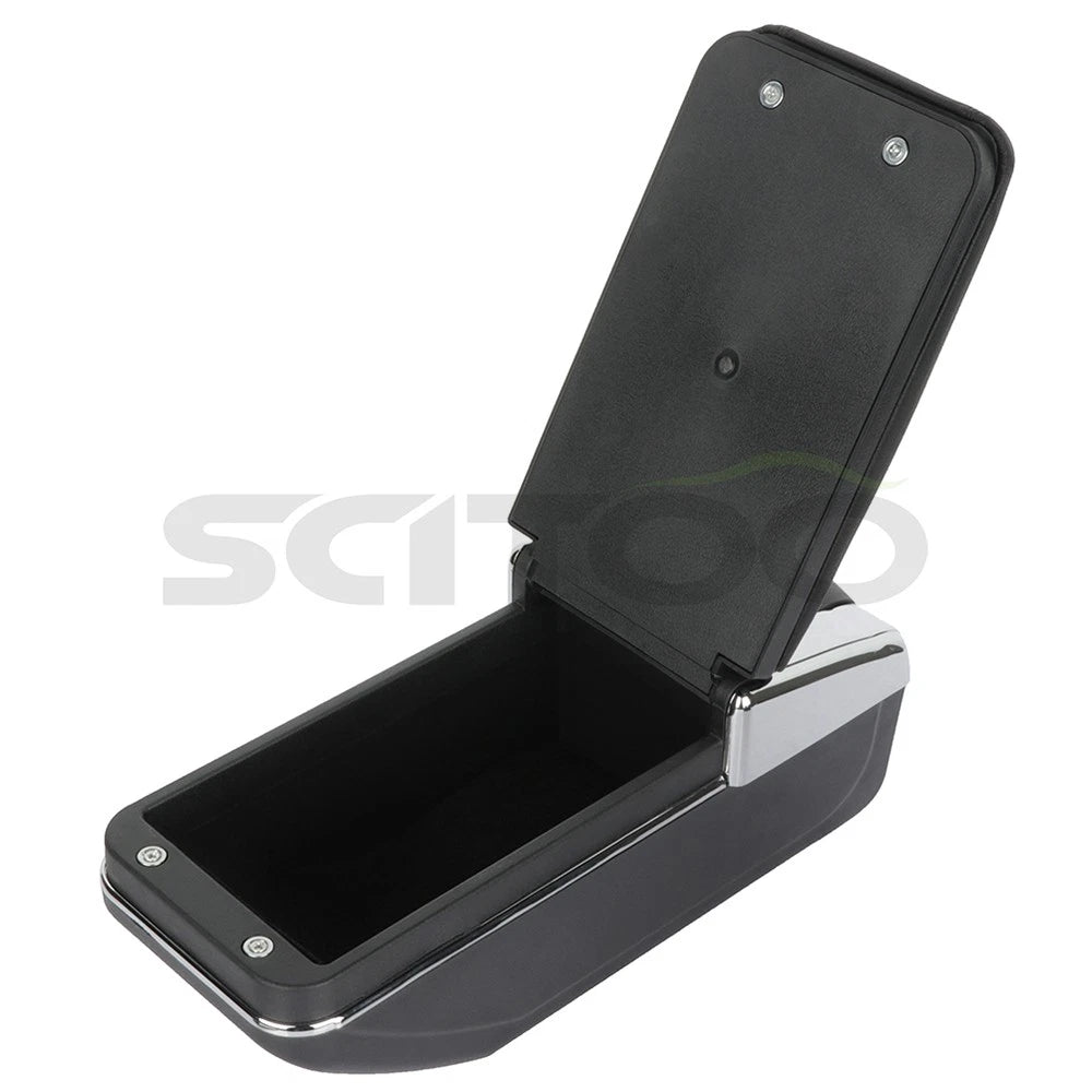Center Console Armrest Storage Box for Nissan Versa (2007–2011) Black