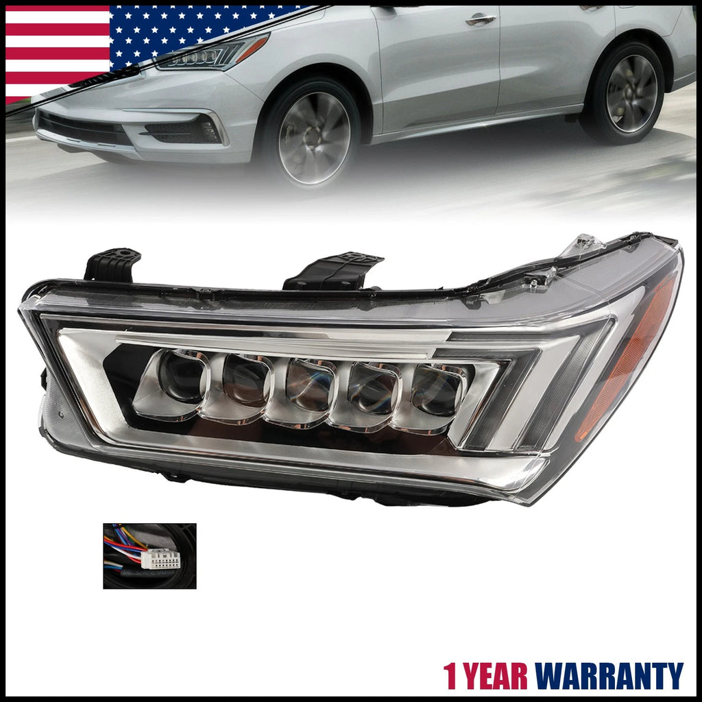 Driver Left Side LED Headlight Assembly for Acura MDX (2017–2020)