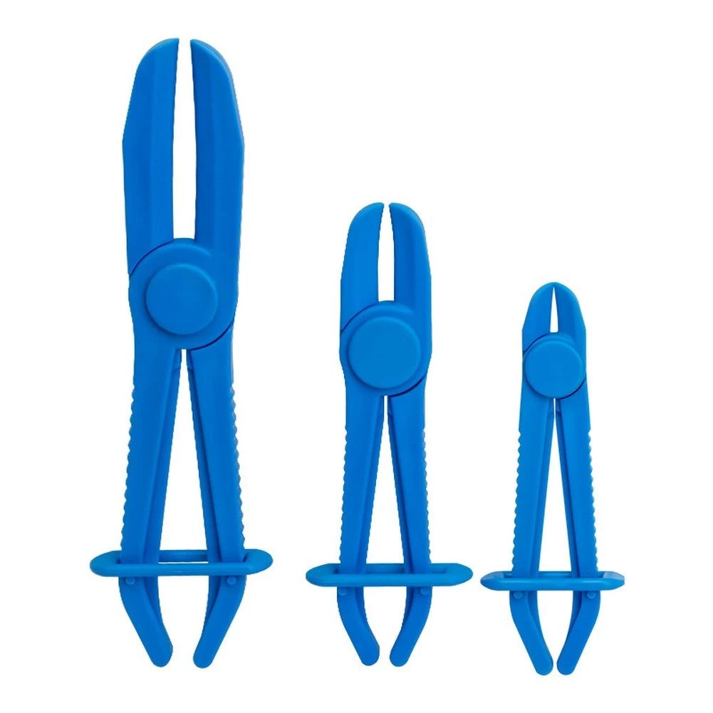 3 Piece Fuel Line Pinch Off Pliers Set for Cars (Straight & Bent Head)