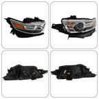 Set of 2 Clear Halogen Headlights for Ford Taurus (2013–2016)