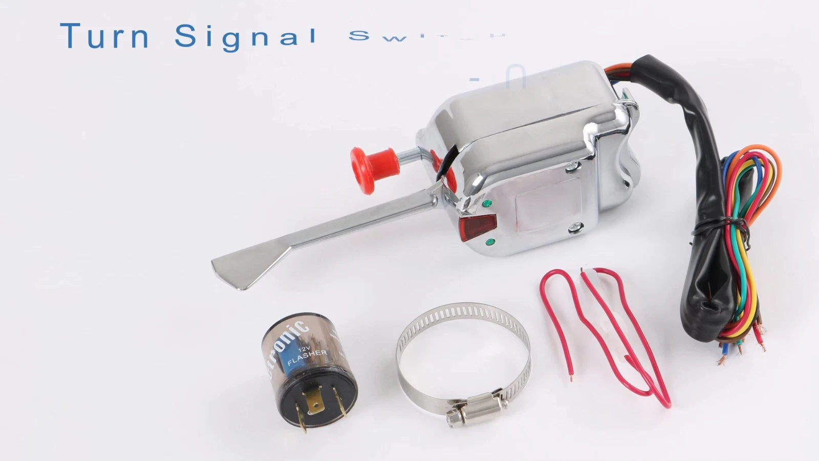 Turn Signal Switch with Flasher Chrome for Ford GM (Universal)