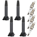Set of 4 Ignition Coil Spark Plugs for Chrysler Sebring Avenger Caliber Compass