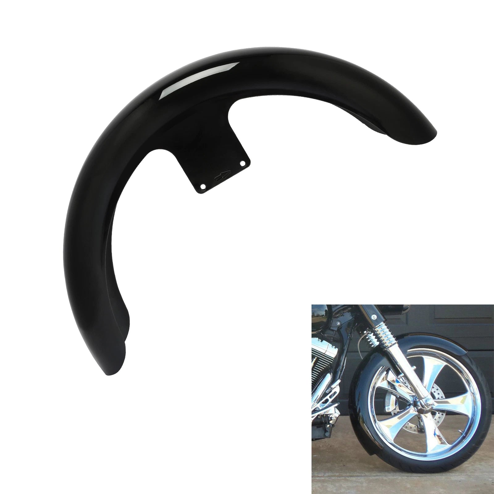 21" Wrap Front Fender for Harley Bagger Touring Street Glide FLHT FLHR FLTR (2014–2023)