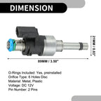 Set of 4 Fuel Injectors No.DS7Z-9F593-DA for Ford Escape (2017–2019) 1.5L