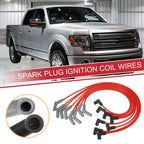 8 Pcs Spark Plug Wire Ignition Coil Cable for Ford SBF Small Block 