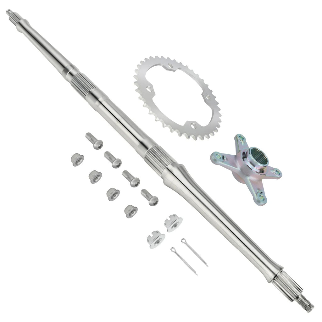 Rear Axle Shaft Kit w/Sprocket Hub Collar for Yamaha Raptor 350 (2004–2013)