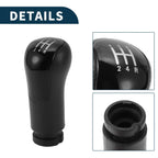 5 Speed Manual Gear Shifter Knob for Ford Fiesta MK6 (2001–2010) Black Plastic