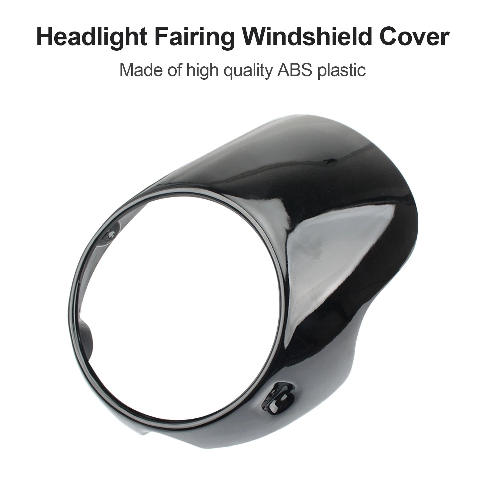 Headlight Fairing Windshield Cover for CB150 Bonneville T100 (2001–2023) Gloss Black
