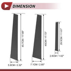 6 Pcs Door Pillar Window Trim for Nissan Maxima (2004–2008) Carbon Fiber