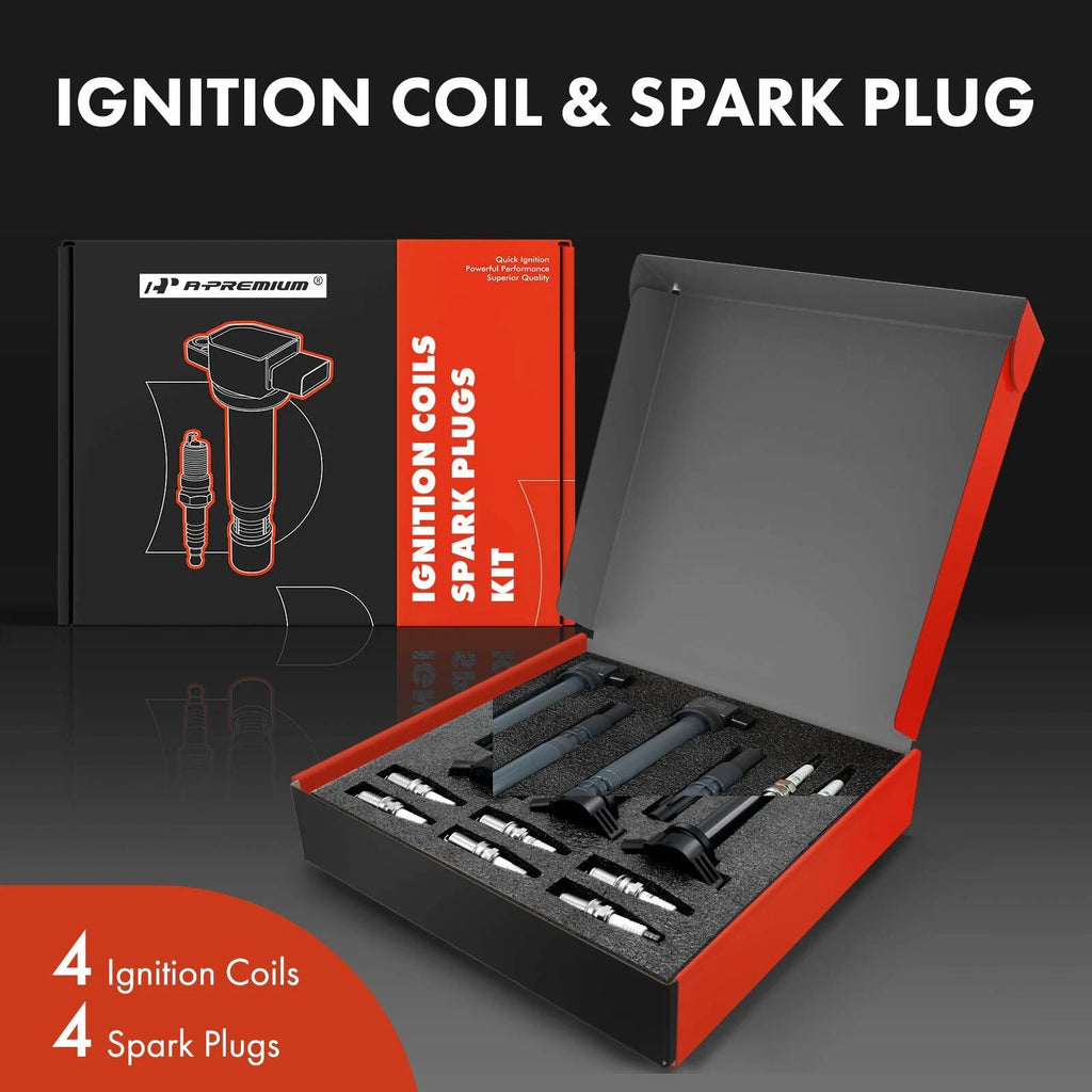 Ignition Coil & Iridium Spark Plugs for Toyota Tacoma (2000-2004)