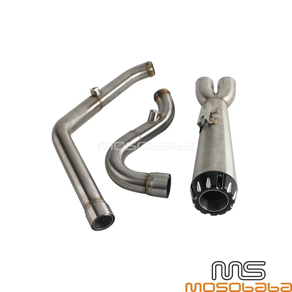 Exhaust System Muffler 2 Into 1 for Harley Touring FLHTKL FLHTKSE FLHTCUI (2014-2023)