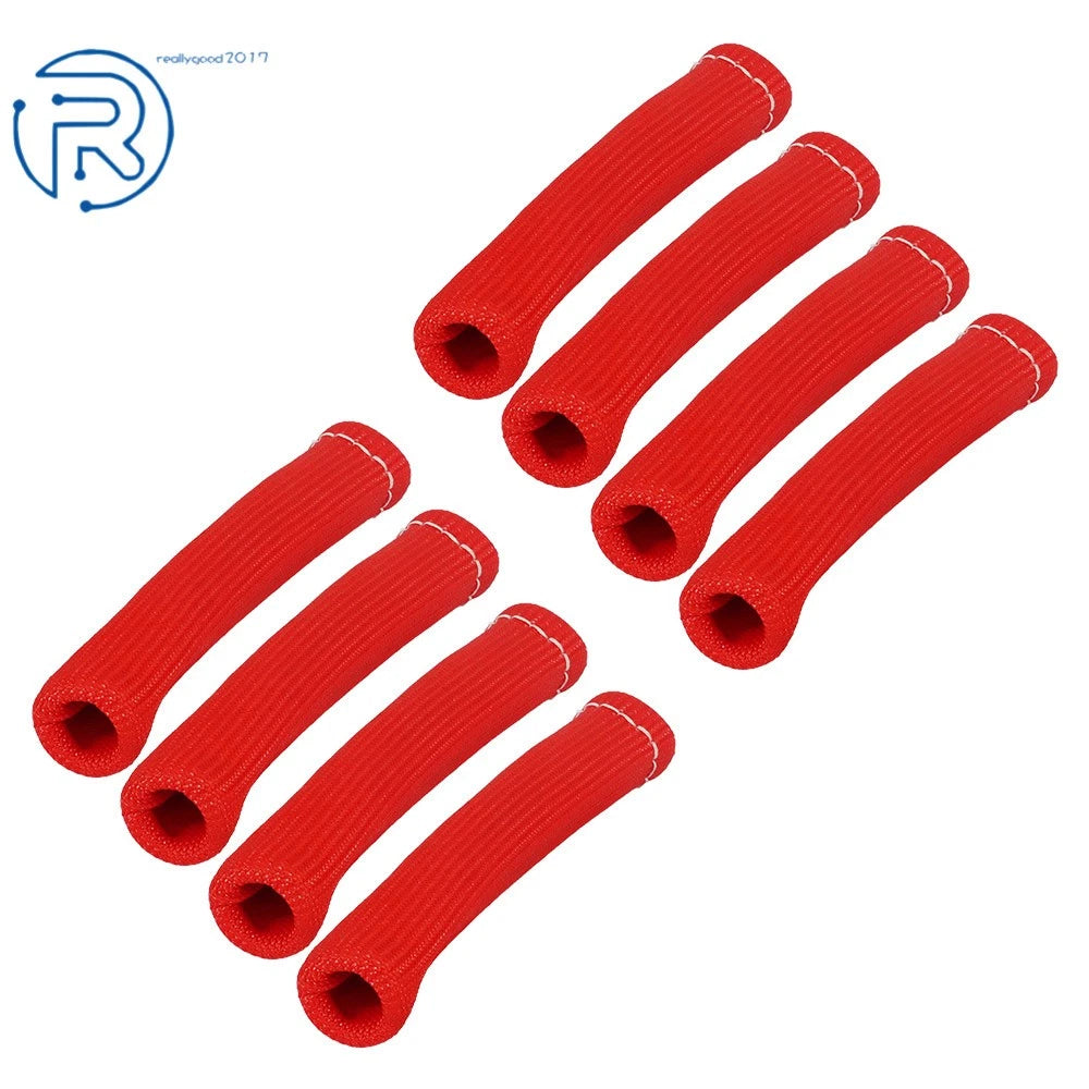8PCS Spark Plug Wire Boots Heat Shield Cover for SBC BBC