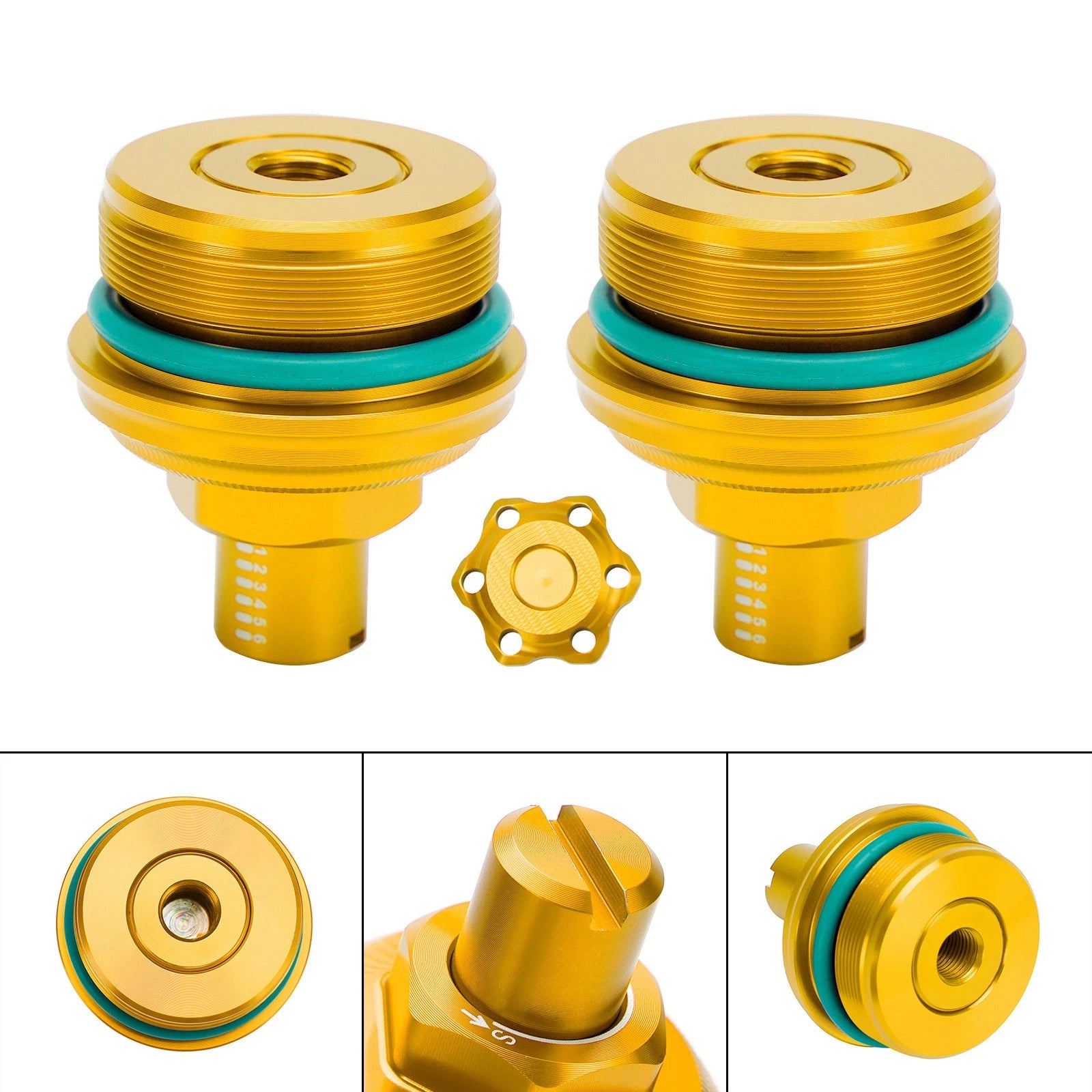 Pair Preload Adjuster Fork Bolts for Yamaha MT-03 (2019–2023)