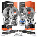Set of 4 Disc Rotors and Brake Pads for Cadillac Pontiac