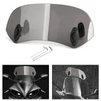 Adjustable Clip On Windshield Extension Spoiler for Motorcycle