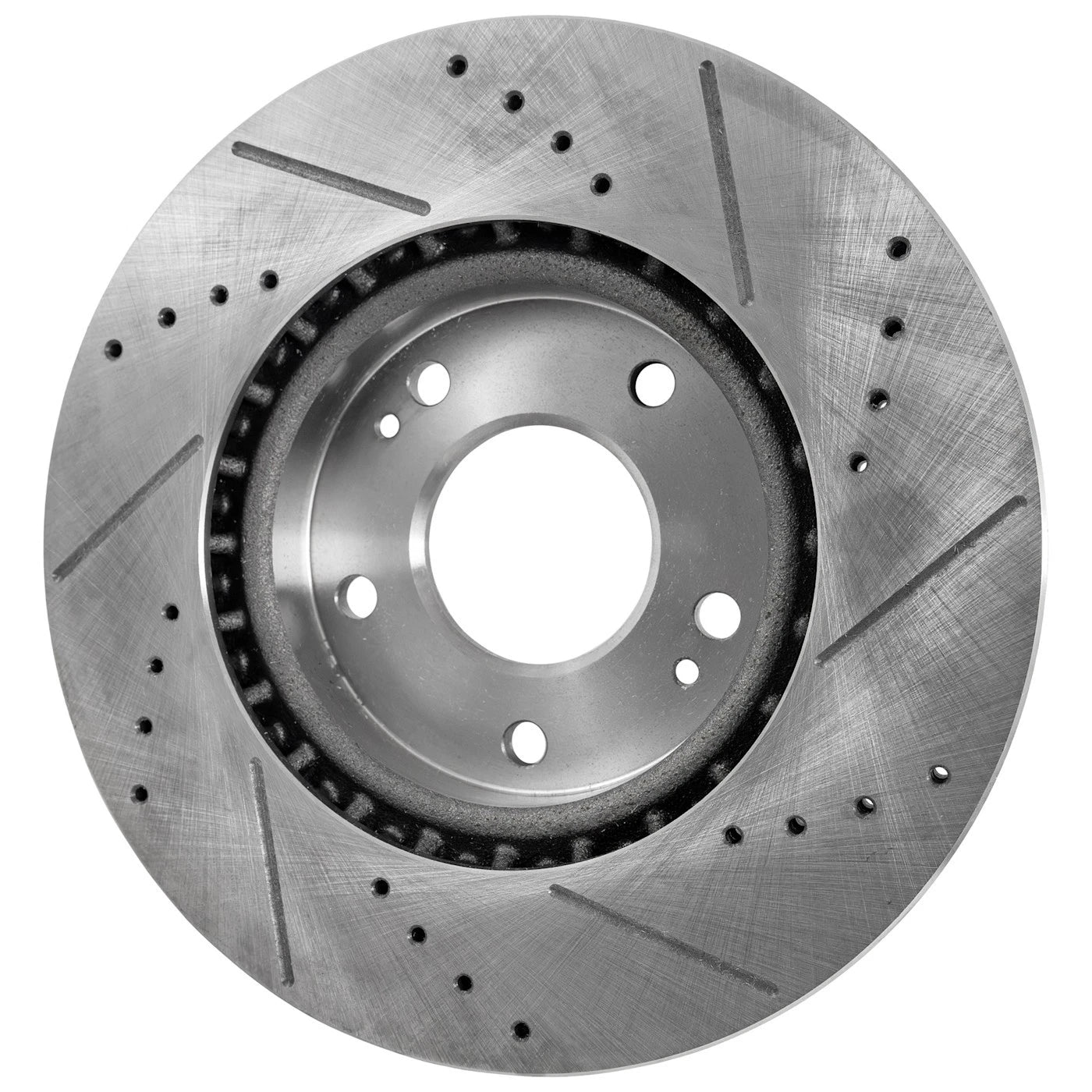 Brake Disc and Pad Kit for Hyundai Veloster (2013–2016) Cross-drilled