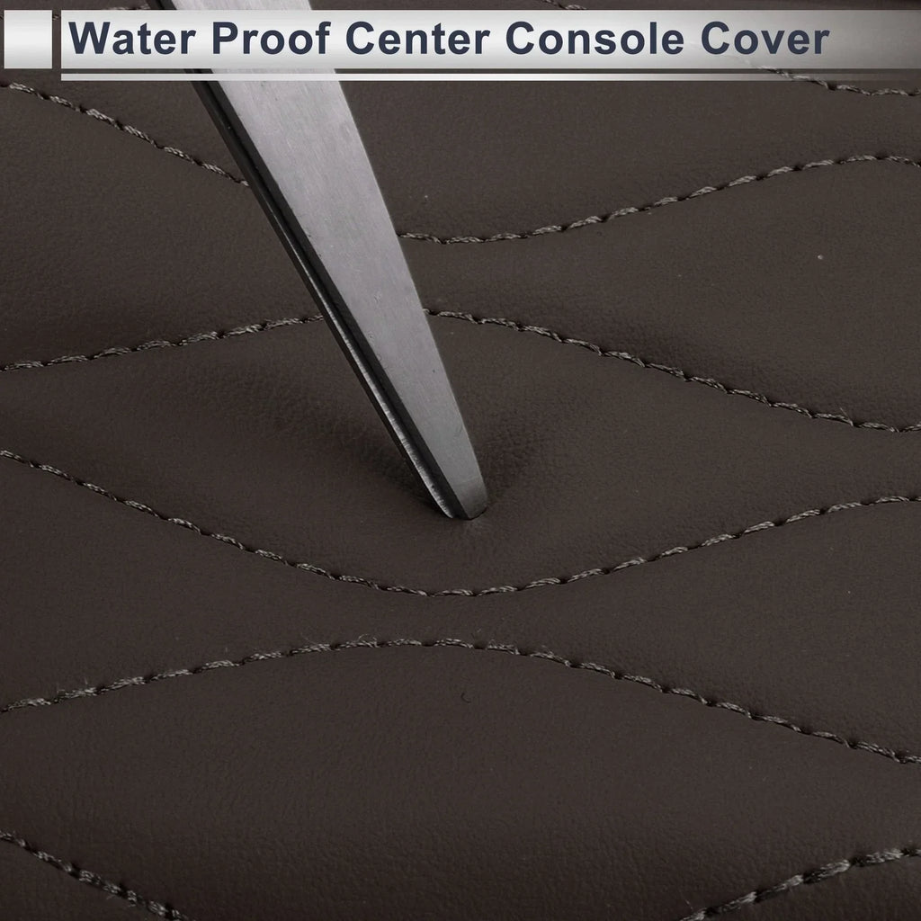 Center Console Cover with Storage Bag for BMW 5 Series (2011-2017) Dark Brown