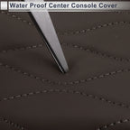 Center Console Cover with Storage Bag for BMW 5 Series (2011-2017) Dark Brown