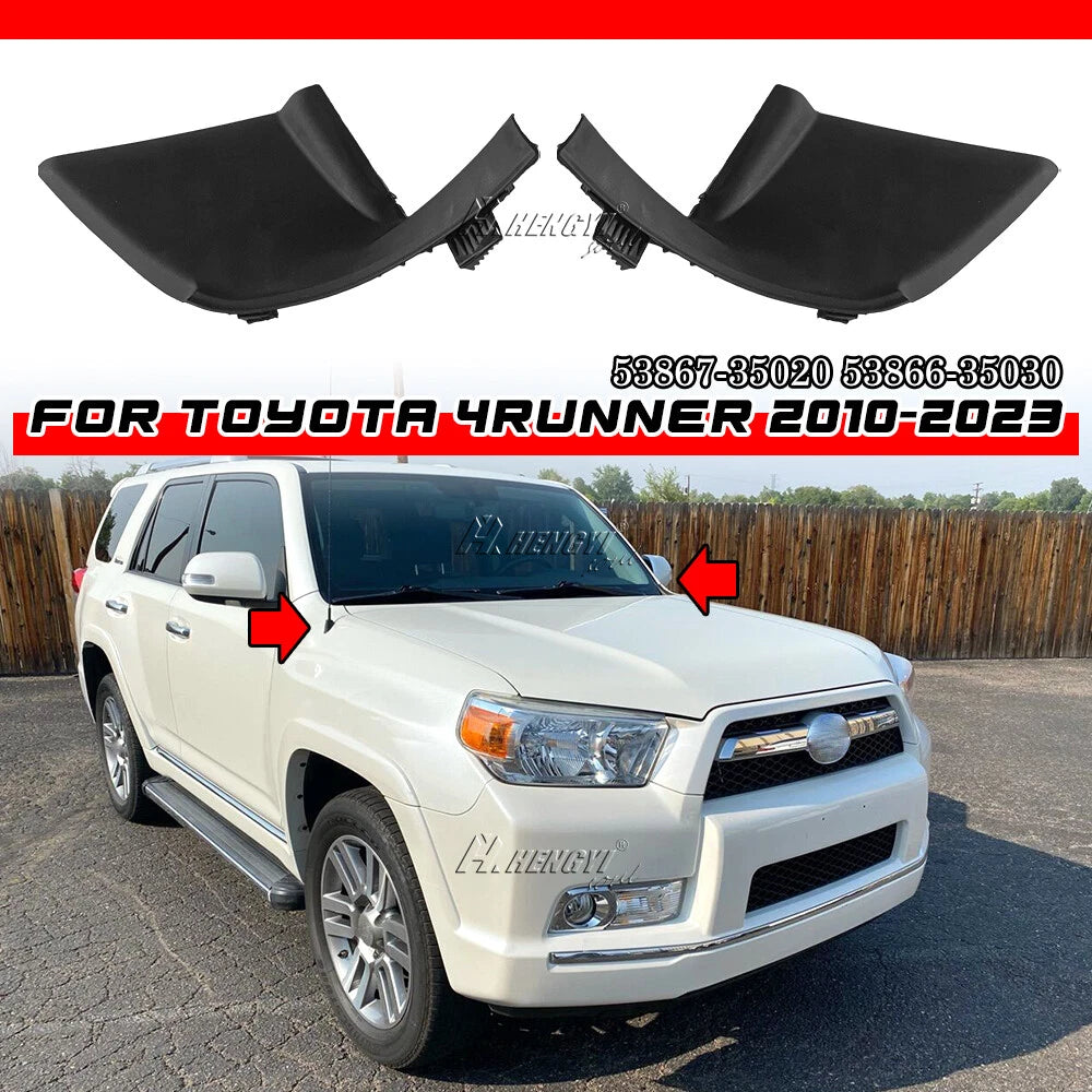 2X Windshield Wiper Side Cowl Cover Seal for Toyota 4Runner (2010–2023) #53866-35030