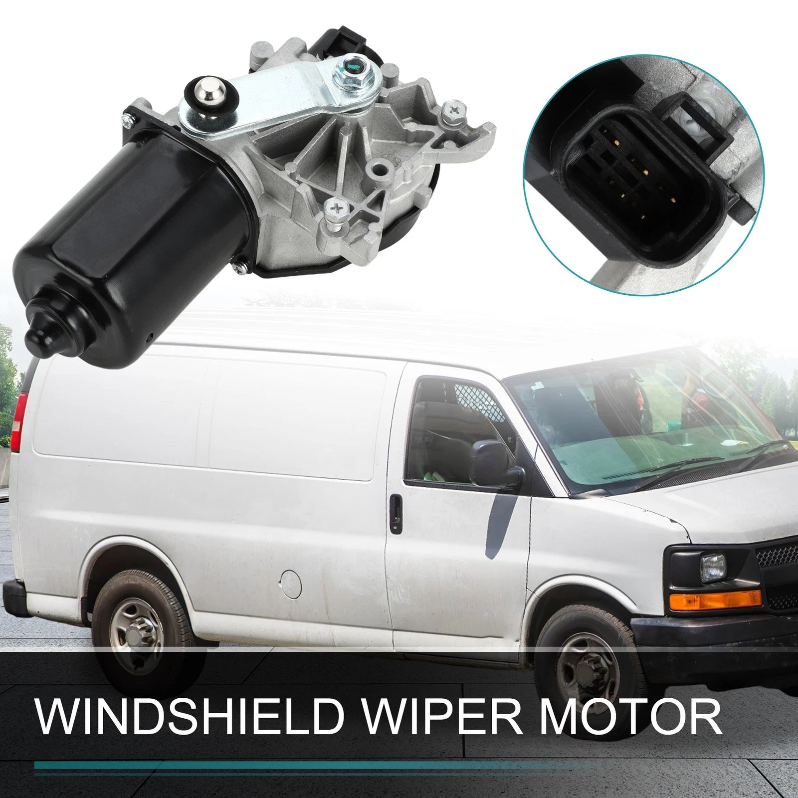 Front Windshield Wiper Motor for Chevrolet Express 1500 2500 (1996–2002) No.12487586