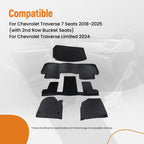 3 Row TPE Floor Mat Set for Chevrolet Traverse (2018–2023) Waterproof