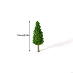 100pcs Miniature Pine Trees for Train Railroad Landscape