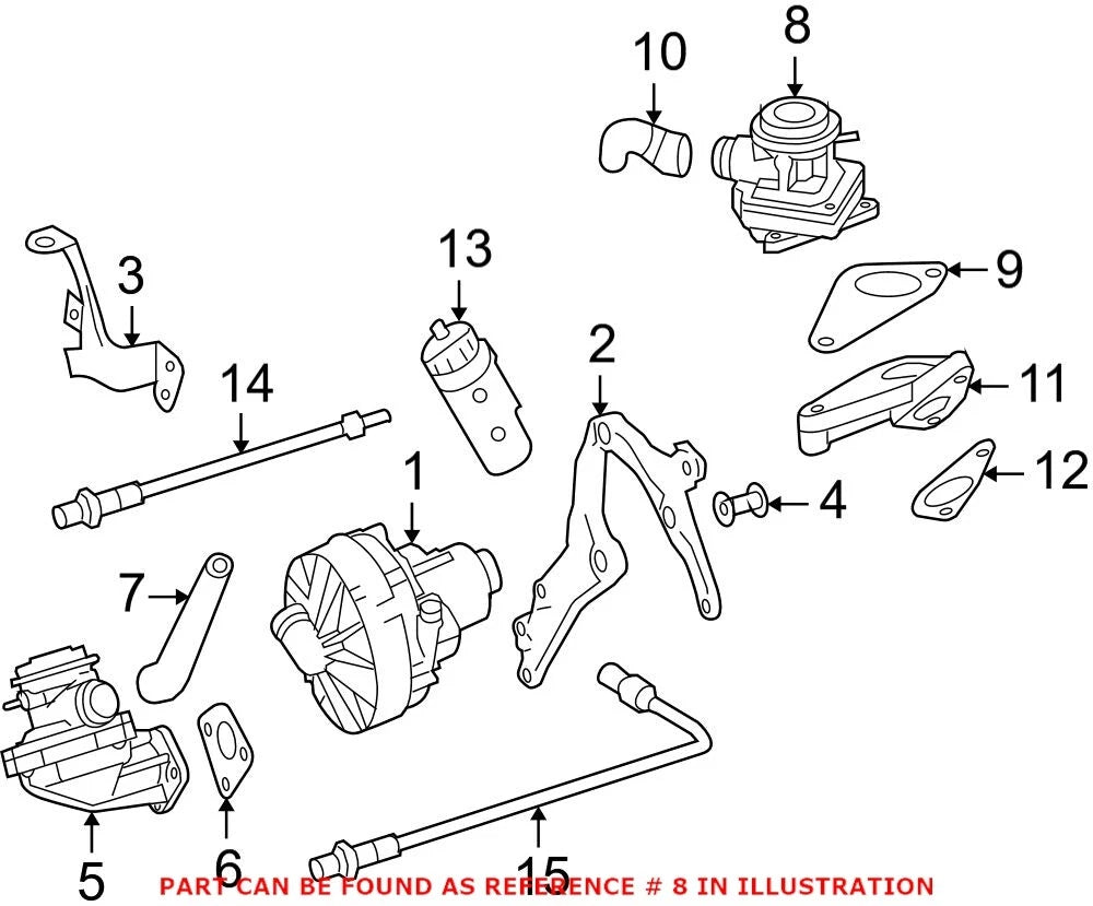 Secondary Air Injection Pump Check Valve for Mercedes (2000–2006) 0021407460