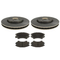 Front Brake Kit Set of 4 for LaCrosse J60, Camaro (321mm Disc Rotors, Pads)