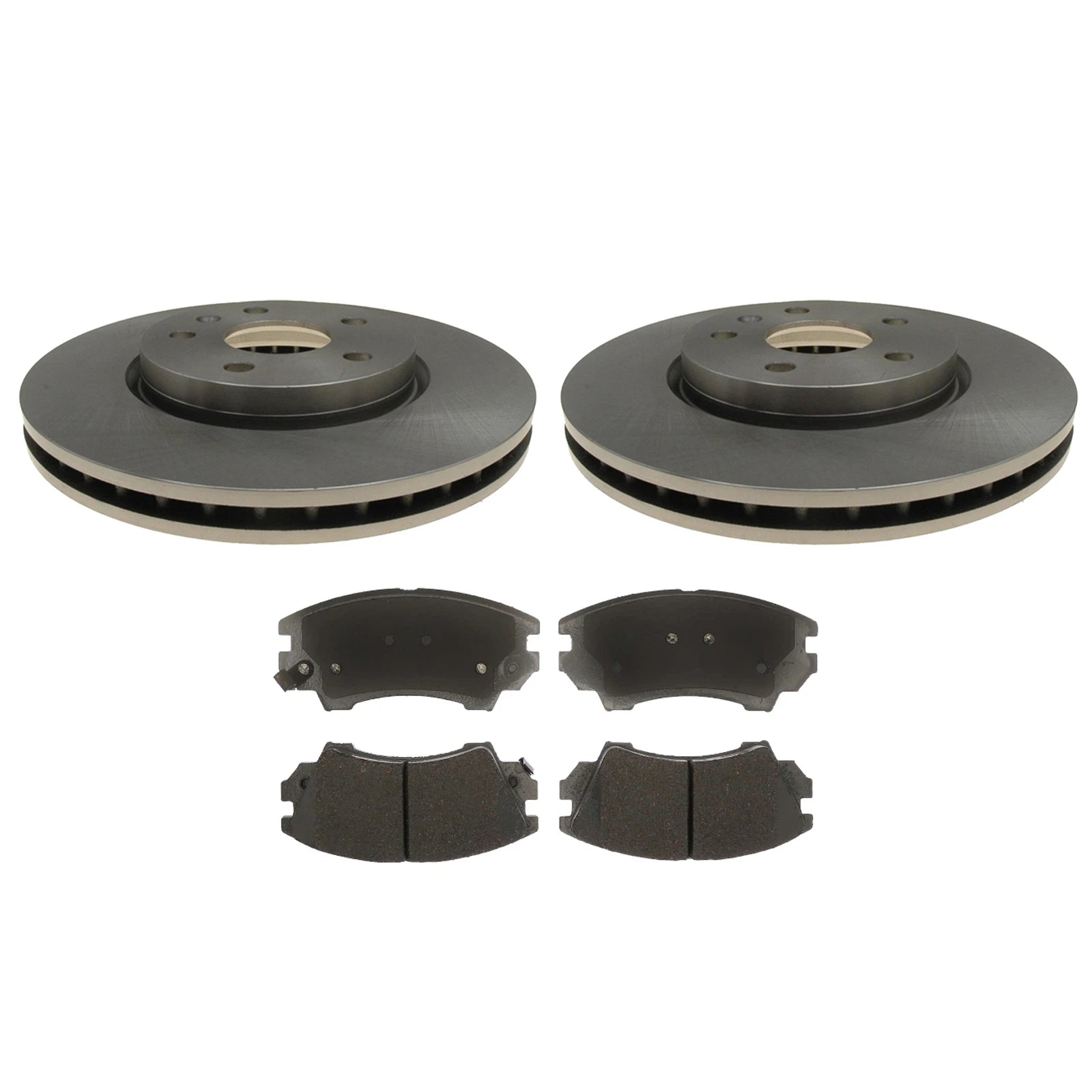 Front Brake Kit Set of 4 for LaCrosse J60, Camaro (321mm Disc Rotors, Pads)