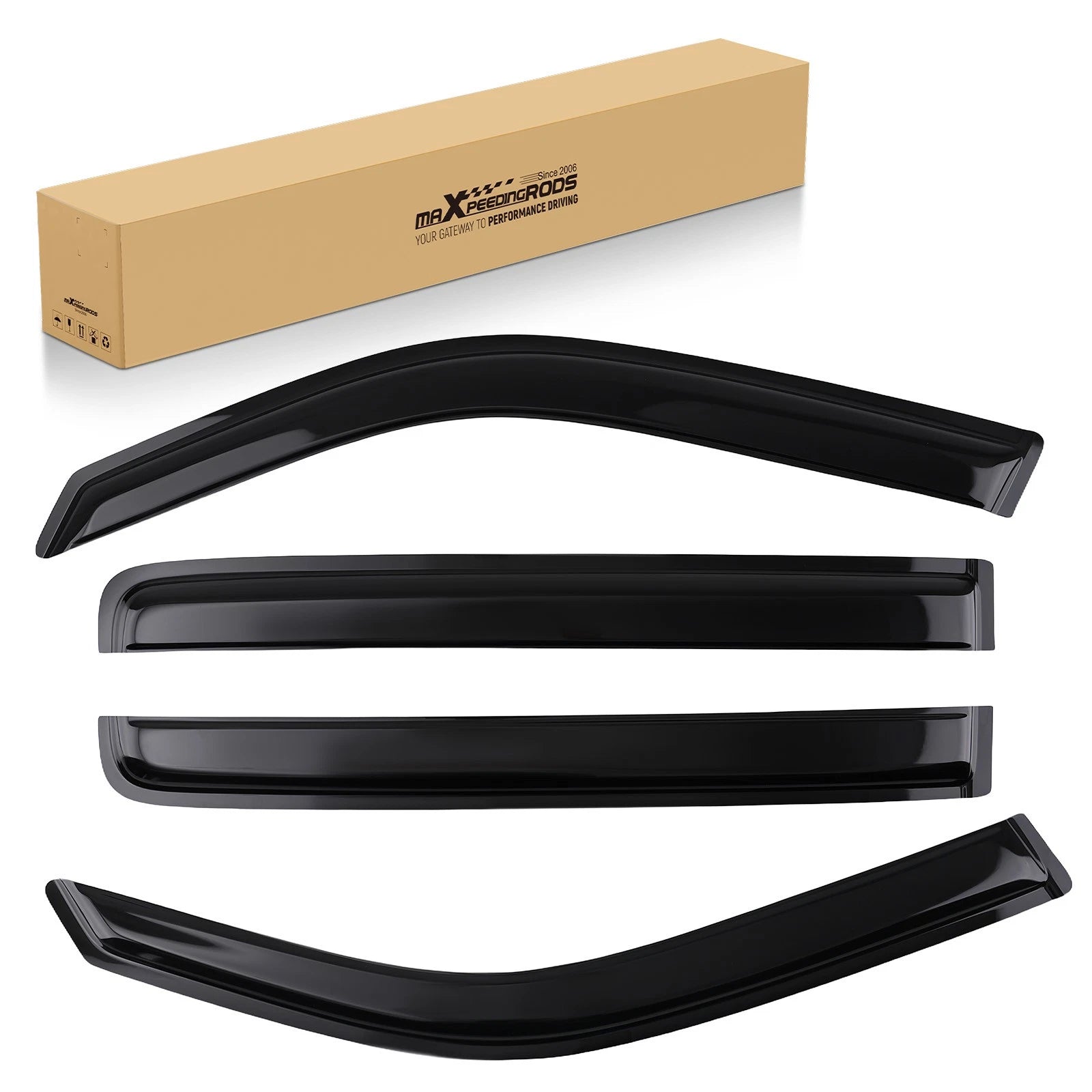 Window Rain Guard Visor Set for Honda Pilot (2009–2015)