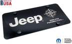 License Plate Frame Black Stainless Replacement for Jeep (2007–2017)