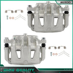 Front Pair Brake Calipers for Nissan Quest (2004–2009) 11-17 w/ Bracket