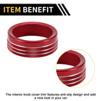 Gear Shift Control Switch Knob Cover Ring for Ford Maverick (2022) Red