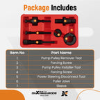 Power Steering Pulley Removal Install Set for Ford GM Chrysler (C111)