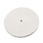 Set of 8 Spiral Sewn Cotton Buffing Wheels for Metal Polishing