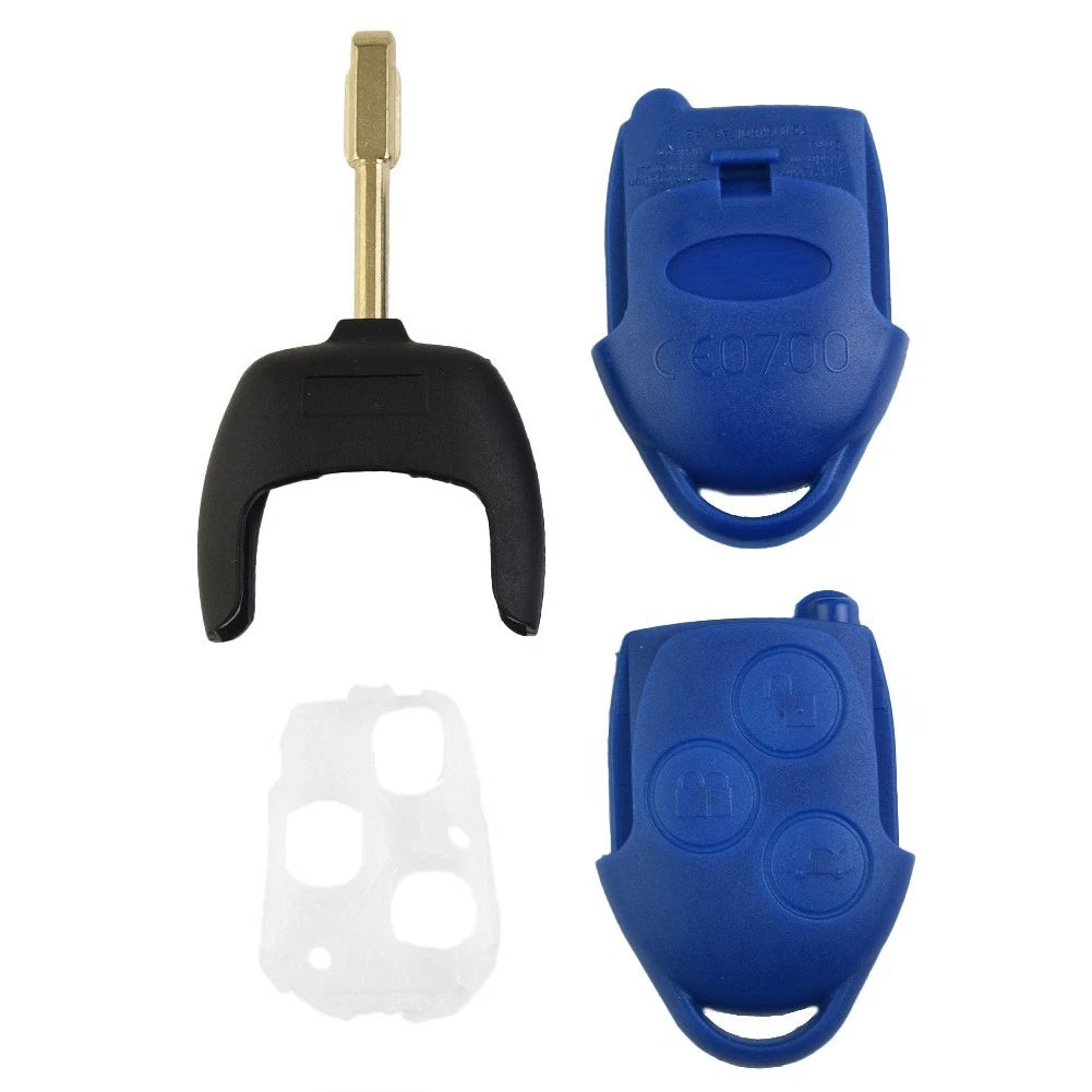 3-Button Blue Key Shell for Ford Transit Connect MK7 (2006–2014)