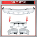 Chrome Steel Front Bumper for Chevy Silverado 1500 (2014–2015)